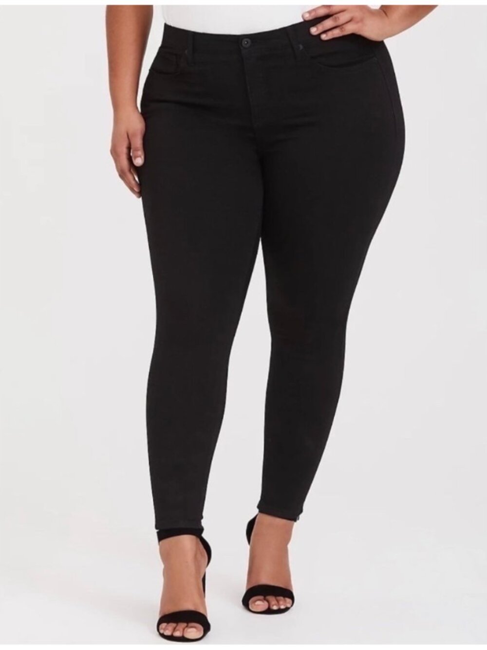 Torrid Black Bombshell Skinny Jeans Size 16 Regular